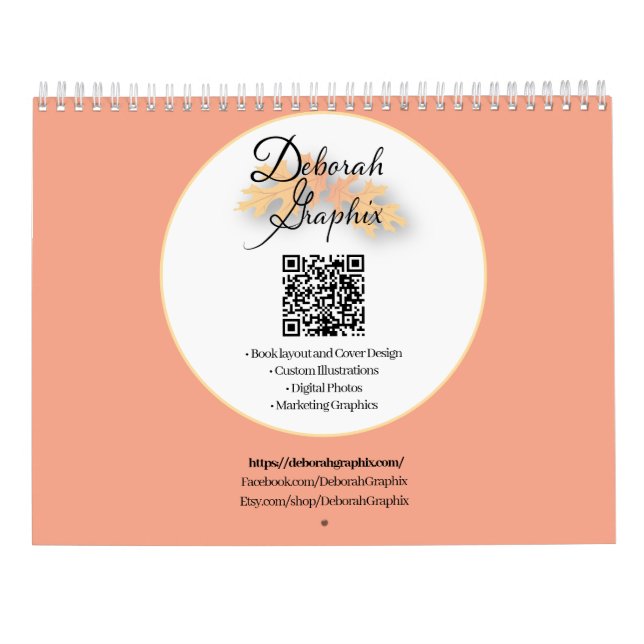 Calendario de DeborahGraphix 2025 (Reverso)