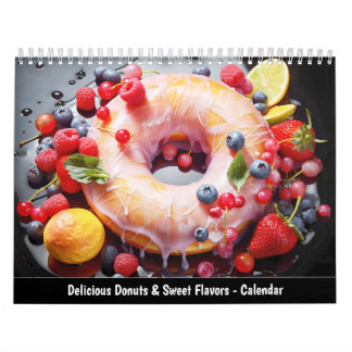 Calendario de Deliciosas Donas y Sabores Dulces