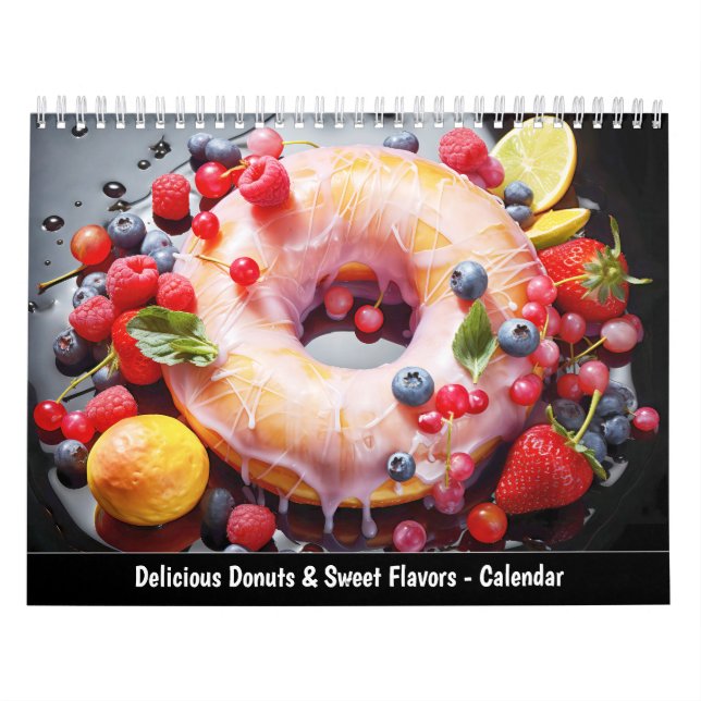 Calendario de Deliciosas Donas y Sabores Dulces (Tapa)