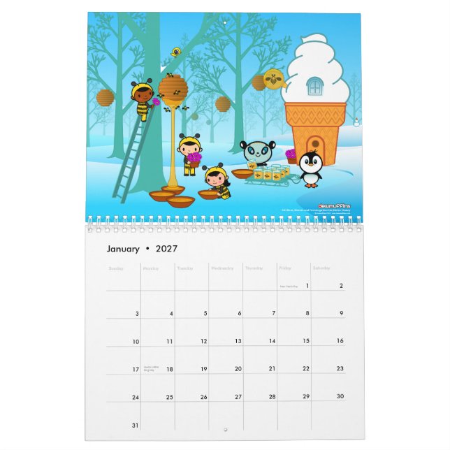 Calendario de Dewmuffins 2010 (Jan 2027)