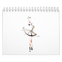 Calendario de dibujos de bailarinas de Ballerinas