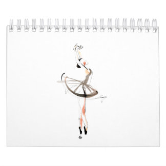 Calendario de dibujos de bailarinas de Ballerinas
