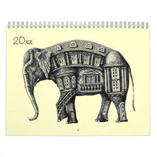 Calendario de dibujos de lápiz de tinta 2016