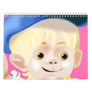 Calendario de dibujos para niños pequeños