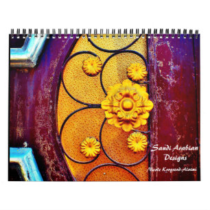 Calendario de diseño de Arabia Saudita