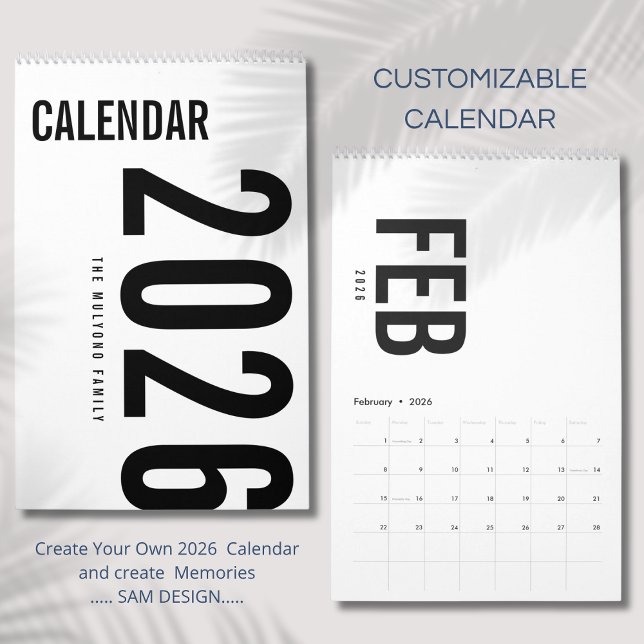 Calendario de Diseño de Lujo Simple (Subido por el creador)
