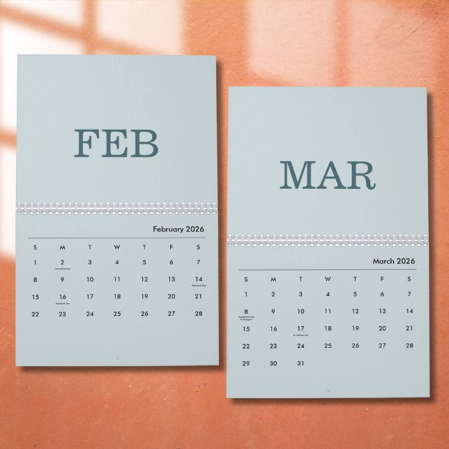 Calendario de Diseño de Lujo Simple (Subido por el creador)