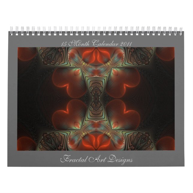 Calendario de diseños de arte fractal de 2011 (Tapa)