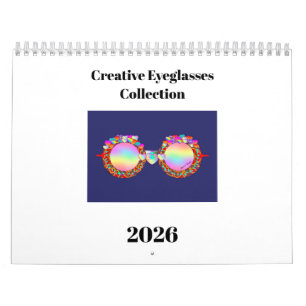 Calendario de diversión de colección de anteojos c