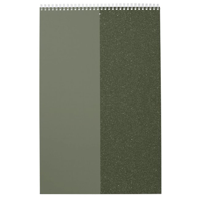 Calendario de división vertical Moss Green - Perso (Tapa)