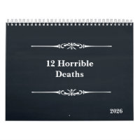 Calendario de Doce Horribles Muertes 2026