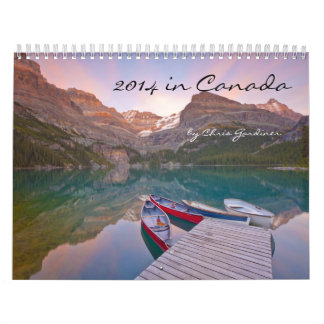 calendario de doce meses 2014 en Canadá Scenics
