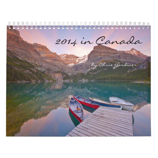 calendario de doce meses 2014 en Canadá Scenics (Tapa)