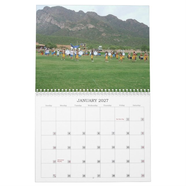 Calendario de doce meses de los asaltantes (Jan 2027)