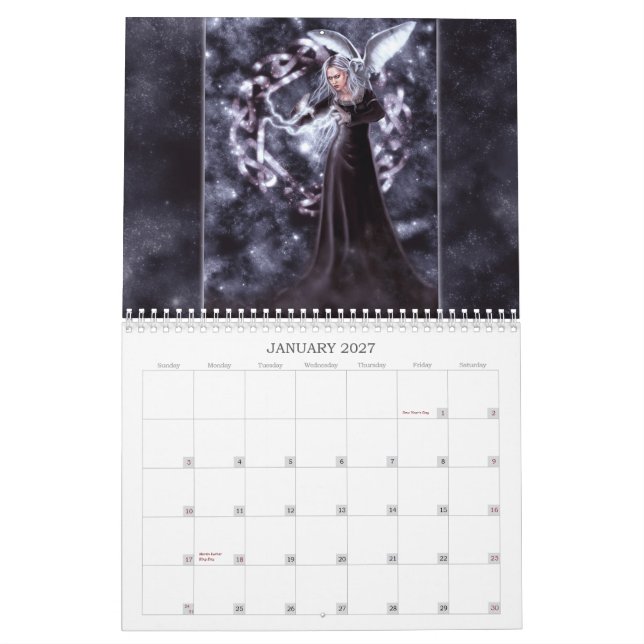 Calendario de doce meses del reino de Tiffany (Jan 2027)