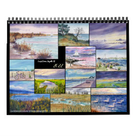 Calendario de dos Bellas Artes de páginas, escenas