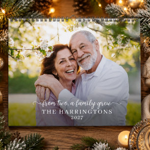 Calendario De Dos Crece Una Familia Foto De Familia Abuelos