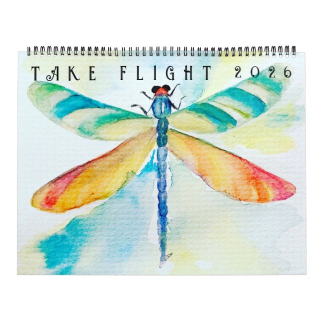 Calendario de dos páginas Take Flight (12 meses) (Tapa)