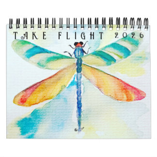 Calendario de dos páginas Take Flight (12 meses)
