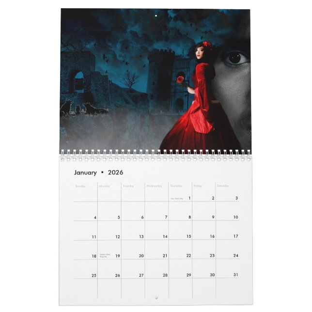 CALENDARIO de DRaCULAS (Jan 2026)