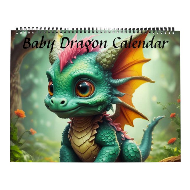 Calendario de dragones para bebés (Tapa)