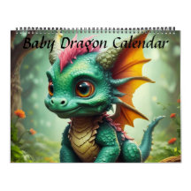 Calendario de dragones para bebés
