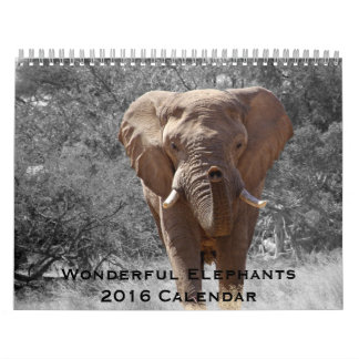 Calendario de Elefantes Maravillosos 2016