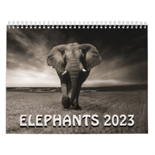 Calendario de Elefantes Salvajes