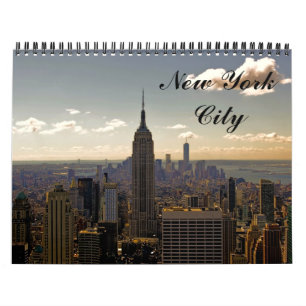 Calendario de encargo de la fotografía de New York