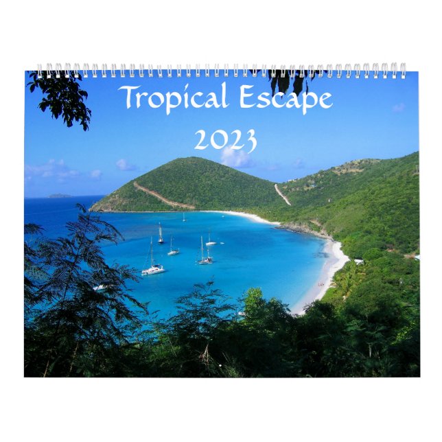 Calendario de escape tropical 2023 (Tapa)