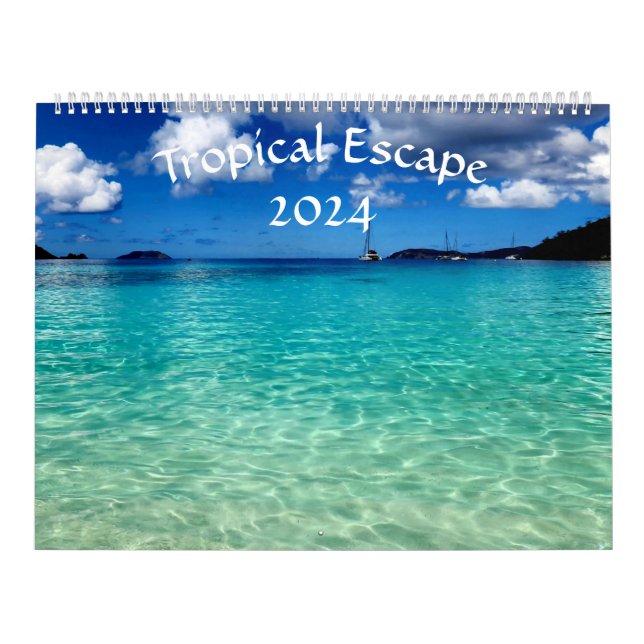 Calendario de escape tropical 2024 (Tapa)