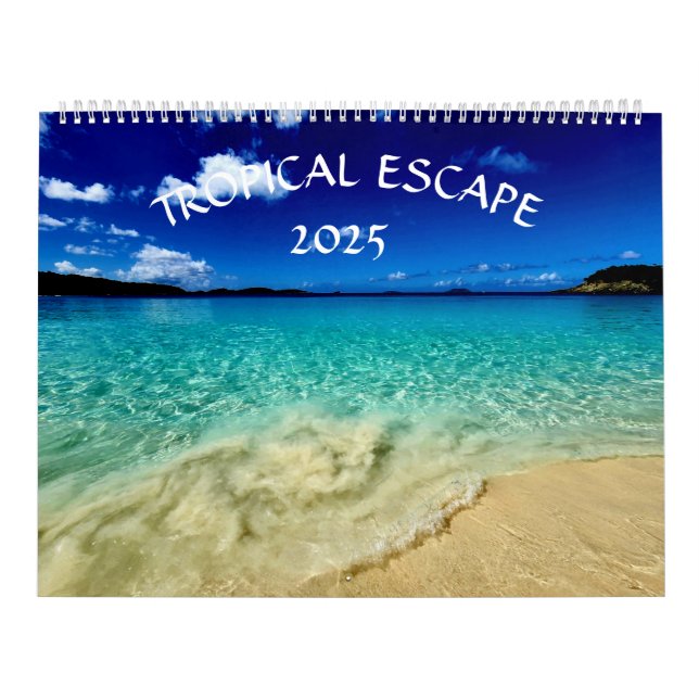 Calendario de escape tropical 2025 (Tapa)