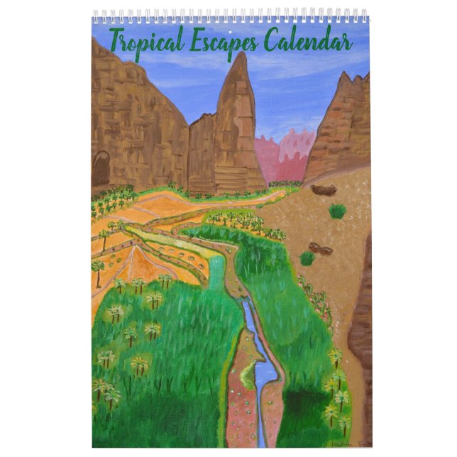Calendario de escapes tropicales (Tapa)