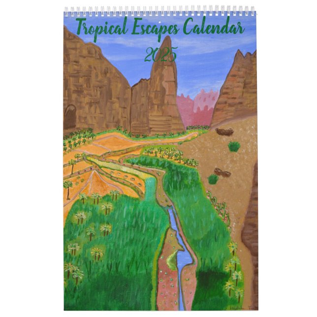 Calendario de escapes tropicales 2025 (Tapa)