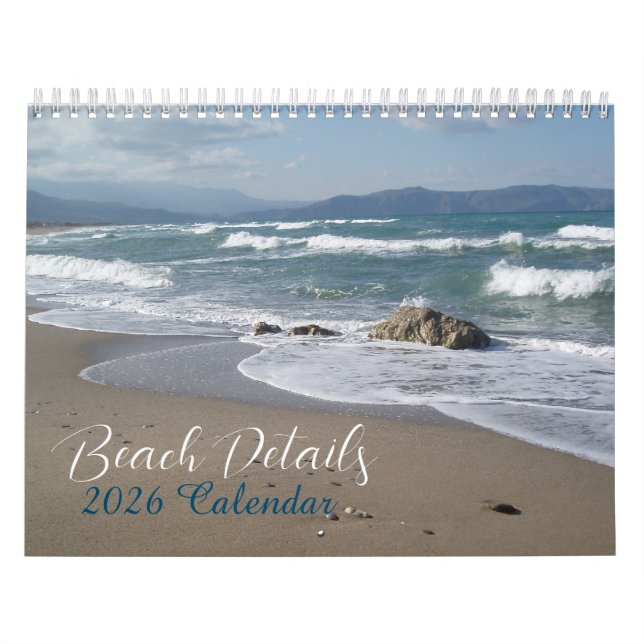 Calendario de escenas de playa 2026 (Tapa)