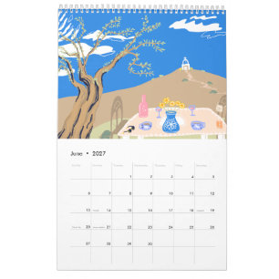 Calendario de escenas y patrones de verano griegos