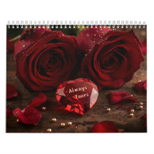 Calendario de escritorio para parejas románticas R
