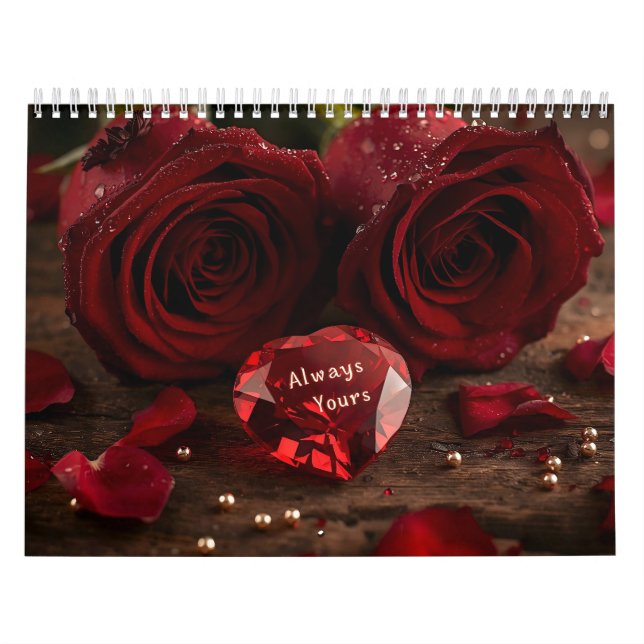 Calendario de escritorio para parejas románticas R (Tapa)