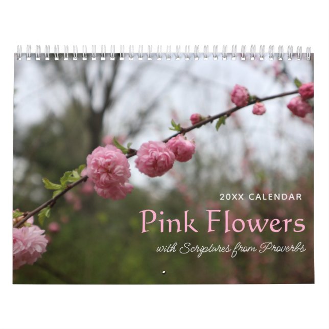 Calendario de Escrituras de Flores y Proverbios Ro (Tapa)