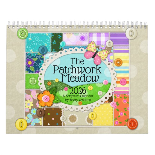Calendario de Escrituras Patchwork Meadow 2026 (Tapa)