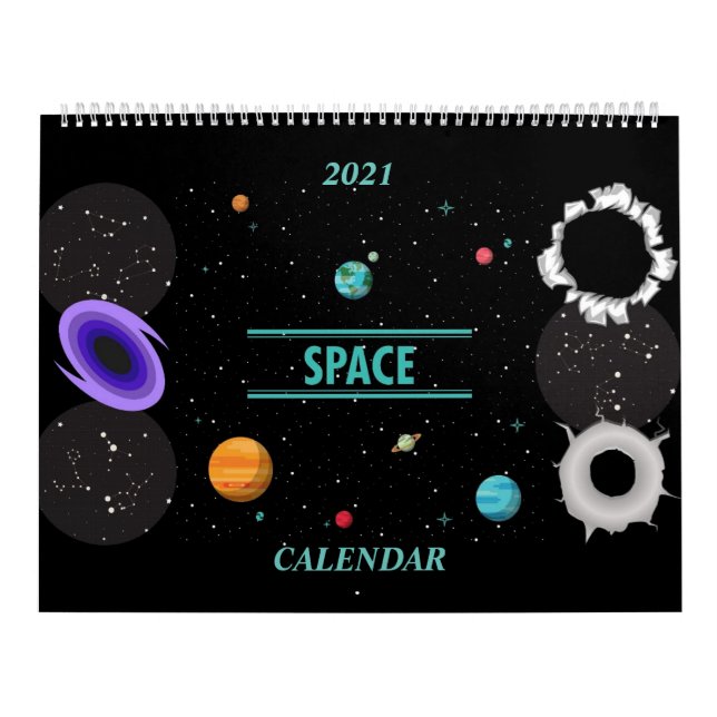 Calendario de espacio de personalizable (Tapa)