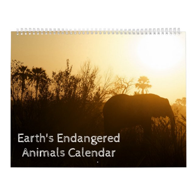Calendario de especies amenazadas de la Tierra (Tapa)