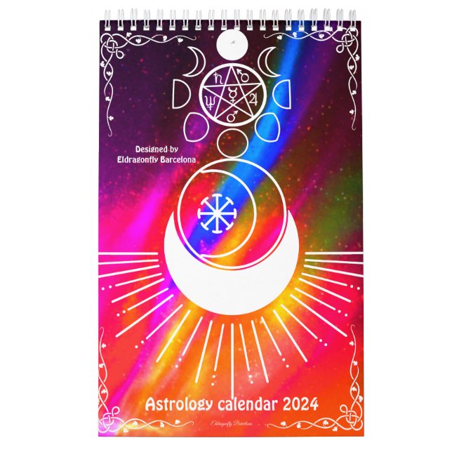 Calendario de estilo retro-astrología 2024 (Tapa)