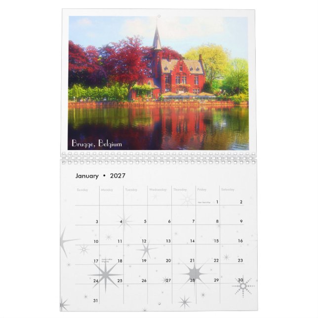 Calendario de Europa (Jan 2027)