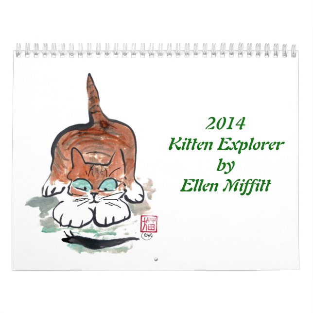 Calendario de Exporer 2014 del gatito de Ellen (Tapa)