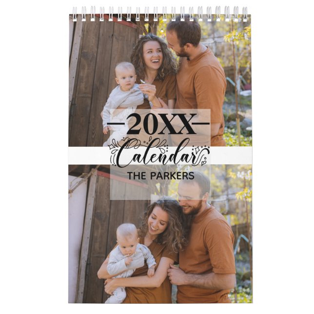 Calendario de familia | 2 página de fotos (Tapa)