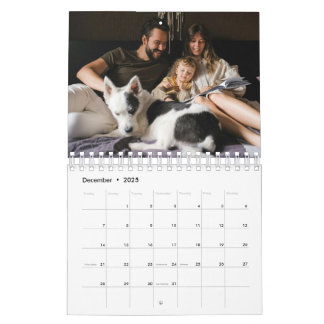 Calendario de familia de fotos de personalizable