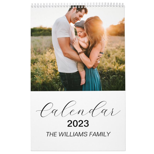 Calendario de familia de Personalizados modernos 2 (Tapa)