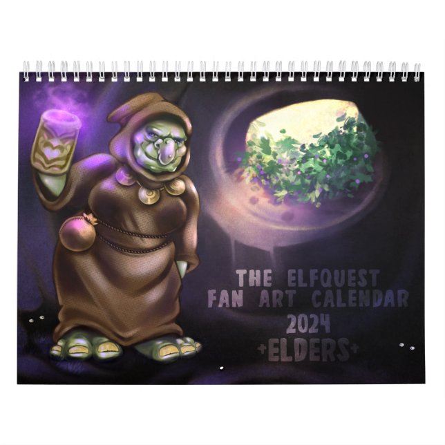 Calendario de Fan Art De Elfquest 2024 (Tapa)