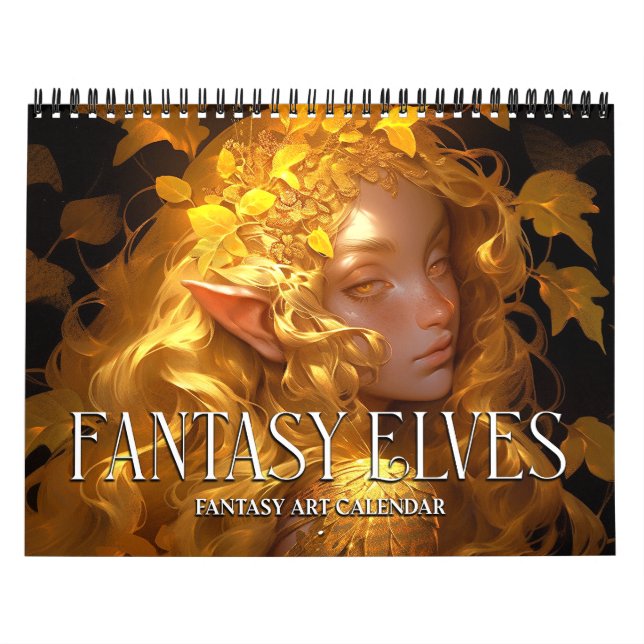 Calendario de Fantasía Elves 2026 (Tapa)